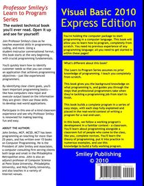 Computer Programming for Seniors Using Visual Basic 2010 Express achterzijde