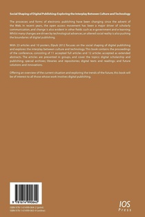 Social Shaping of Digital Publishing achterzijde