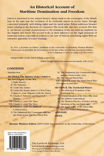 The Sovereignty of the Sea achterzijde