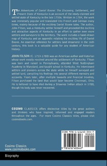 The Adventures of Daniel Boone achterzijde