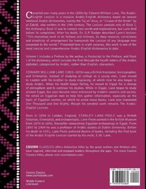 An Arabic-English Lexicon (in Eight Volumes), Vol. I achterzijde