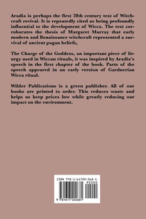 Aradia or the Gospel of the Witches achterzijde