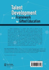 Talent Development as a Framework for Gifted Education achterzijde