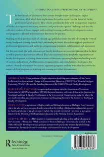 Faculty Development in the Age of Evidence achterzijde