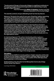 Transformational Change in Community Colleges achterzijde