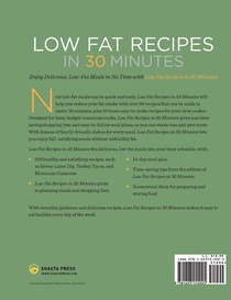 Low Fat Recipes in 30 Minutes achterzijde