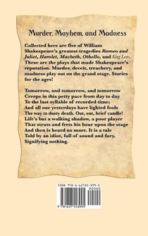 Shakespeare Tragedies (Romeo and Juliet, Hamlet, Macbeth, Othello, and King Lear) achterzijde