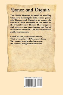 The Two Noble Kinsmen achterzijde