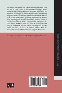 The Life of Adam and Eve in Greek achterzijde