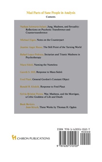 Mad Parts of Sane People in Analysis (Chiron Clinical Series) achterzijde
