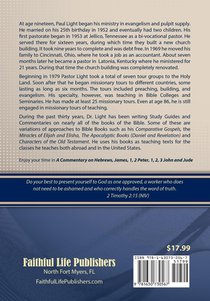A Commentary on Hebrews Through Jude achterzijde