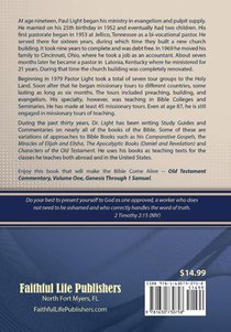 Old Testament Commentary, Genesis Through 1 Samuel achterzijde