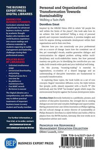 Personal and Organizational Transformation Towards Sustainability achterzijde