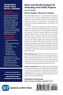 Basic Cost Benefit Analysis for Assessing Local Public Projects achterzijde