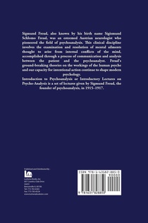 A General Introduction to Psychoanalysis achterzijde
