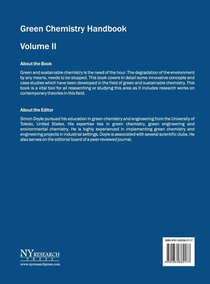 Green Chemistry Handbook: Volume II achterzijde