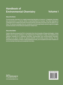 Handbook of Environmental Chemistry: Volume I achterzijde