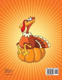 Turkey Coloring Pages (Jumbo Coloring Book for Kids at Thanksgiving) achterzijde