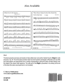 The Faure Elegie Study Book for Cello achterzijde