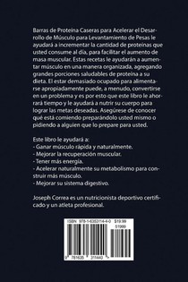 Barras de Proteina Caseras para Acelerar el Desarrollo de Musculo para Levantamiento de Pesas achterzijde