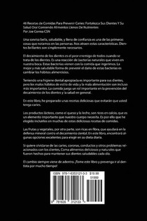 46 Recetas de Comidas Para Prevenir Caries achterzijde