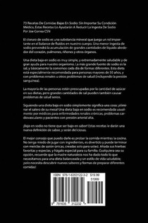 73 Recetas De Comidas Bajas En Sodio achterzijde