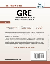 GRE Reading Comprehension achterzijde