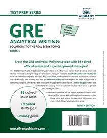 GRE Analytical Writing achterzijde