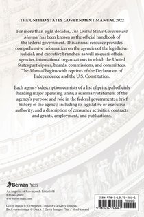 The United States Government Manual 2022 achterzijde