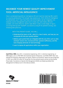 Artificial Intelligence Fundamentals (ASQ's Pocket Guide) achterzijde