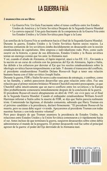 La Guerra Fria achterzijde