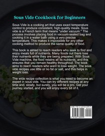 Sous Vide Cookbook for Beginners achterzijde