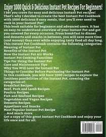 The Complete Instant Pot Cookbook achterzijde