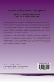 Fairness in Information Access Systems achterzijde