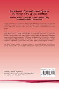 From Fine- to Coarse-Grained Dynamic Information Flow Control and Back achterzijde