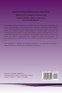 Mathematical Information Retrieval achterzijde