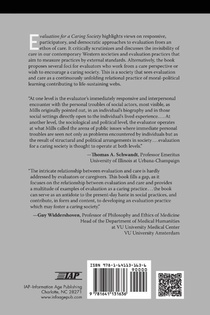Evaluation for a Caring Society achterzijde