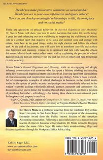 Beyond Happiness and Meaning achterzijde