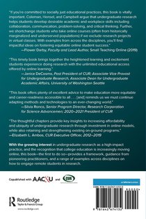 Undergraduate Research in Online, Virtual, and Hybrid Courses achterzijde