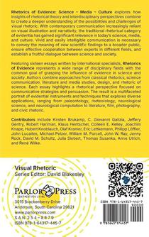 Rhetorics of Evidence achterzijde
