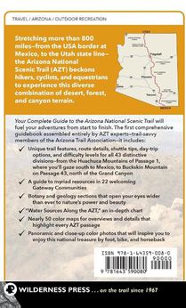 Your Complete Guide to the Arizona National Scenic Trail achterzijde