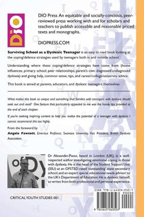 Surviving School as a Dyslexic Teenager achterzijde