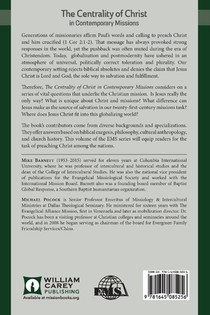 The Centrality of Christ in Contemporary Missions achterzijde