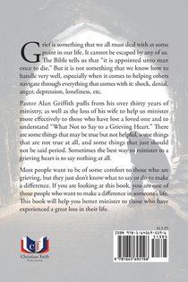 What Not To Say To A Grieving Heart achterzijde