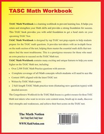 TASC Math Workbook achterzijde
