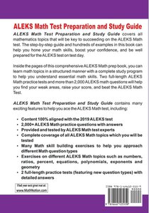 ALEKS Math Test Preparation and study guide achterzijde