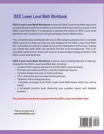 ISEE Lower Level Math Workbook achterzijde