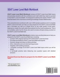 SSAT Lower Level Math Workbook achterzijde