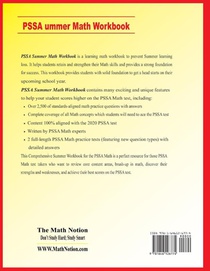 PSSA Grade 7 Summer Math Workbook achterzijde