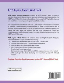 ACT Aspire Math Workbook achterzijde
